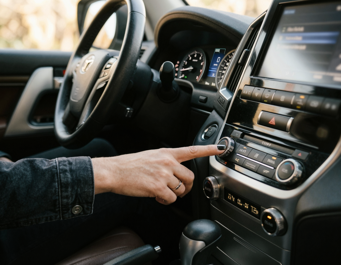 중고차 실내 전자장비 작동 확인