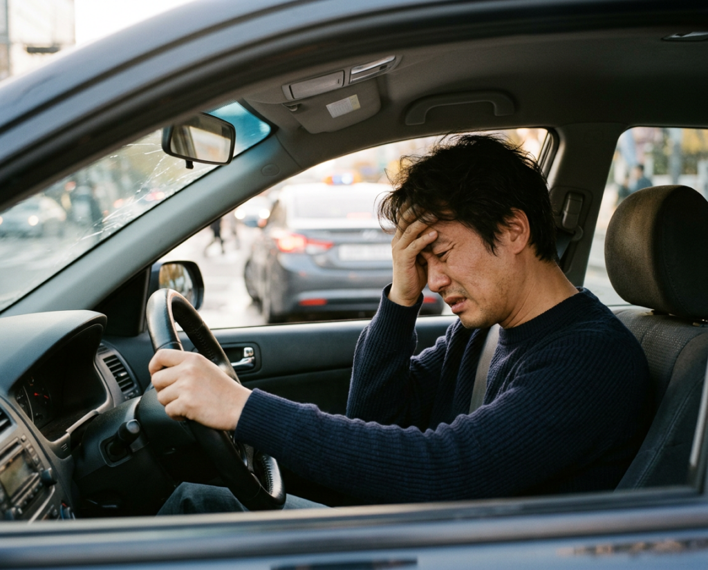 접촉사고 난 후