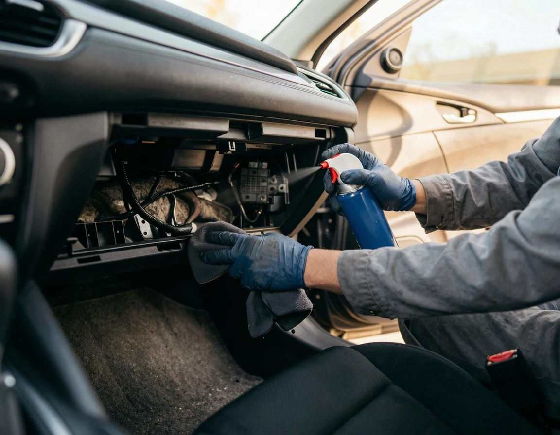 셀프 에바크리닝 약품 주입 과정