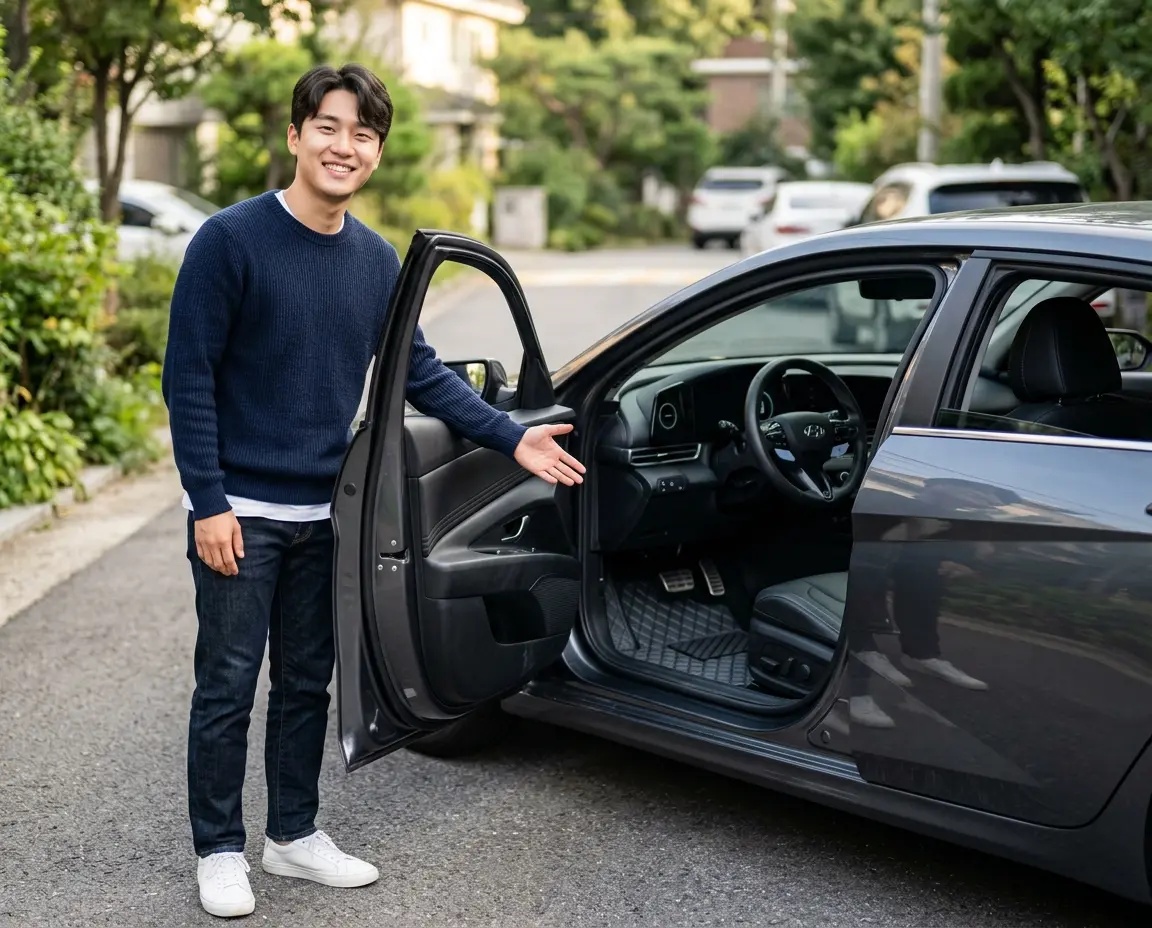 자신의 라이프스타일에 맞는 카매트를 선택하고 만족하는 20대 오너